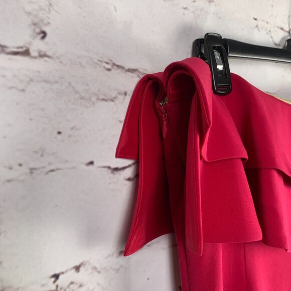 Cinq à Sept Ezana Strapless Tiered Ruffle Midi Dress Size 12 Pink Party - Picture 6 of 7